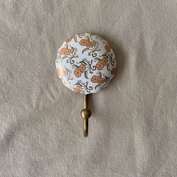 Anthropologie Other - Anthropologie Floral Porcelain Wall Hook